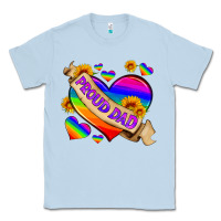 Dusty Blue lgbtq proud dad Classic Tee - HRA Design Shop