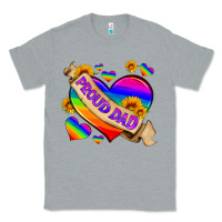 Heather Grey lgbtq proud dad Classic Tee - HRA Design Shop