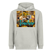 Moon Dust Western Teacher Pencil With Sunflowers Heavyweight Hoodie - LillyAllenDesigns