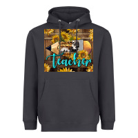 Smoke Western Teacher Pencil With Sunflowers Heavyweight Hoodie - LillyAllenDesigns