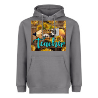 Storm Western Teacher Pencil With Sunflowers Heavyweight Hoodie - LillyAllenDesigns