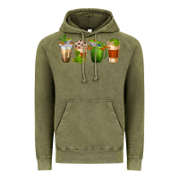 Frog Coffee Cups Vintage Hoodie | Teevron