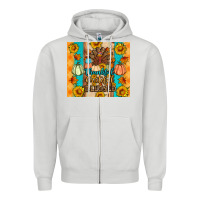 Dove Grey Thankful grateful blessed Zipper Hoodie - Artiststas