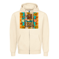 Sandshell Thankful grateful blessed Zipper Hoodie - Artiststas
