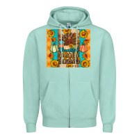 Seafoam Thankful grateful blessed Zipper Hoodie - Artiststas