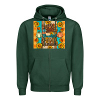 Sports Green Thankful grateful blessed Zipper Hoodie - Artiststas