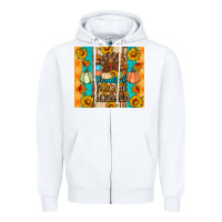 White Thankful grateful blessed Zipper Hoodie - Artiststas