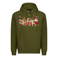 Army Green nutcracker coffee Premium Hoodie - MaliasSmallBusiness
