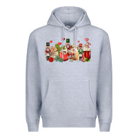 Heather Grey nutcracker coffee Premium Hoodie - MaliasSmallBusiness