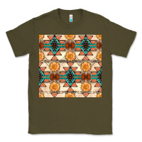 Army Green native american aztec seamless pattern 1 Classic Tee - BundleAndBundleShop