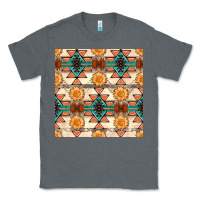 Charcoal Heather native american aztec seamless pattern 1 Classic Tee - BundleAndBundleShop