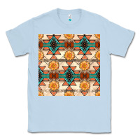 Dusty Blue native american aztec seamless pattern 1 Classic Tee - BundleAndBundleShop