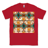 Red native american aztec seamless pattern 1 Classic Tee - BundleAndBundleShop