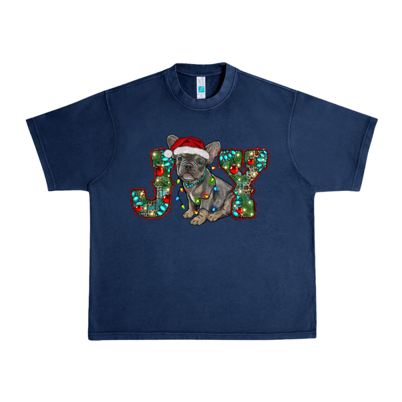 French Bulldog Christmas Joy Urban Heavy Tee by RanaPortraitStore | Teevron