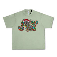 Oil Green french bulldog christmas joy Urban Heavy Tee - RanaPortraitStore