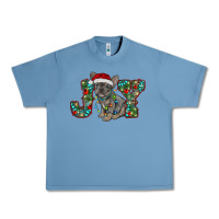 Pebble Blue french bulldog christmas joy Urban Heavy Tee - RanaPortraitStore