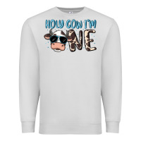 Dove Grey holy cow i'm one Premium Sweatshirt - MaliasSmallBusiness