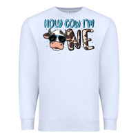 White holy cow i'm one Premium Sweatshirt - MaliasSmallBusiness
