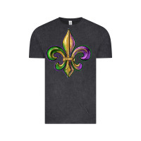 Vintage Black fleur de lis Vintage Tee - RanaPortraitStore