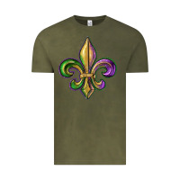 Vintage Olive fleur de lis Vintage Tee - RanaPortraitStore