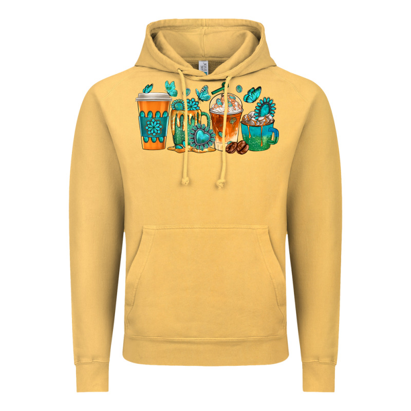 Gemstone Coffee Cups Vintage Hoodie by texasbilliewilder | Teevron