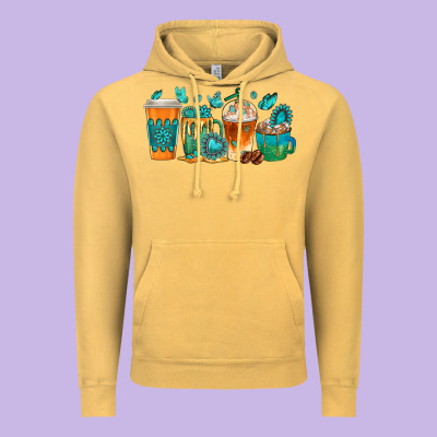 Vintage Hoodie gemstone coffee cups