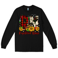 Black christmas rn registered nurse Long Sleeve Tee - FaDigitalArtStudio