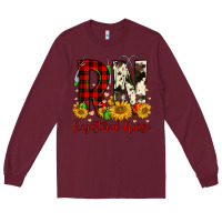 Burgundy christmas rn registered nurse Long Sleeve Tee - FaDigitalArtStudio