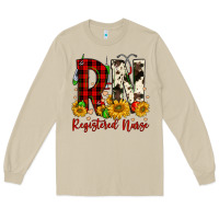 Mushroom christmas rn registered nurse Long Sleeve Tee - FaDigitalArtStudio