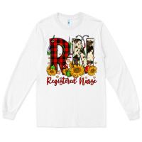 White christmas rn registered nurse Long Sleeve Tee - FaDigitalArtStudio