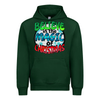 Forest Green believe in the magic of christmas Urban Hoodie - BarkalooDesign