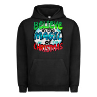 Pigment Black believe in the magic of christmas Urban Hoodie - BarkalooDesign