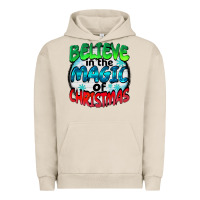 Pigment French Oak believe in the magic of christmas Urban Hoodie - BarkalooDesign