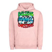 Pigment Salmon believe in the magic of christmas Urban Hoodie - BarkalooDesign