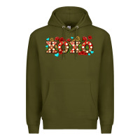 Army Green xoxo roses and keys Premium Hoodie - AdoDesignShop
