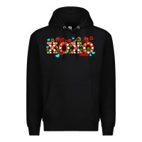 Black xoxo roses and keys Premium Hoodie - AdoDesignShop