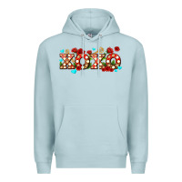 Blue Mist xoxo roses and keys Premium Hoodie - AdoDesignShop