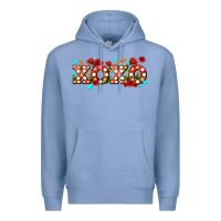 Colony Blue xoxo roses and keys Premium Hoodie - AdoDesignShop