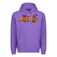 Purple xoxo roses and keys Premium Hoodie - AdoDesignShop