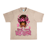 French Oak brest cancer warrior afro messy bun Urban Heavy Tee - texasbilliewilder