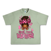 Oil Green brest cancer warrior afro messy bun Urban Heavy Tee - texasbilliewilder