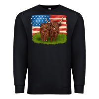 Black American cows Premium Sweatshirt - MaliasSmallBusiness