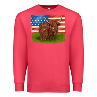 Cardinal American cows Premium Sweatshirt - MaliasSmallBusiness