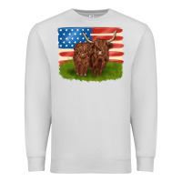 Dove Grey American cows Premium Sweatshirt - MaliasSmallBusiness