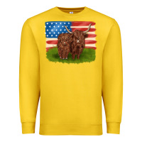 Lemon American cows Premium Sweatshirt - MaliasSmallBusiness