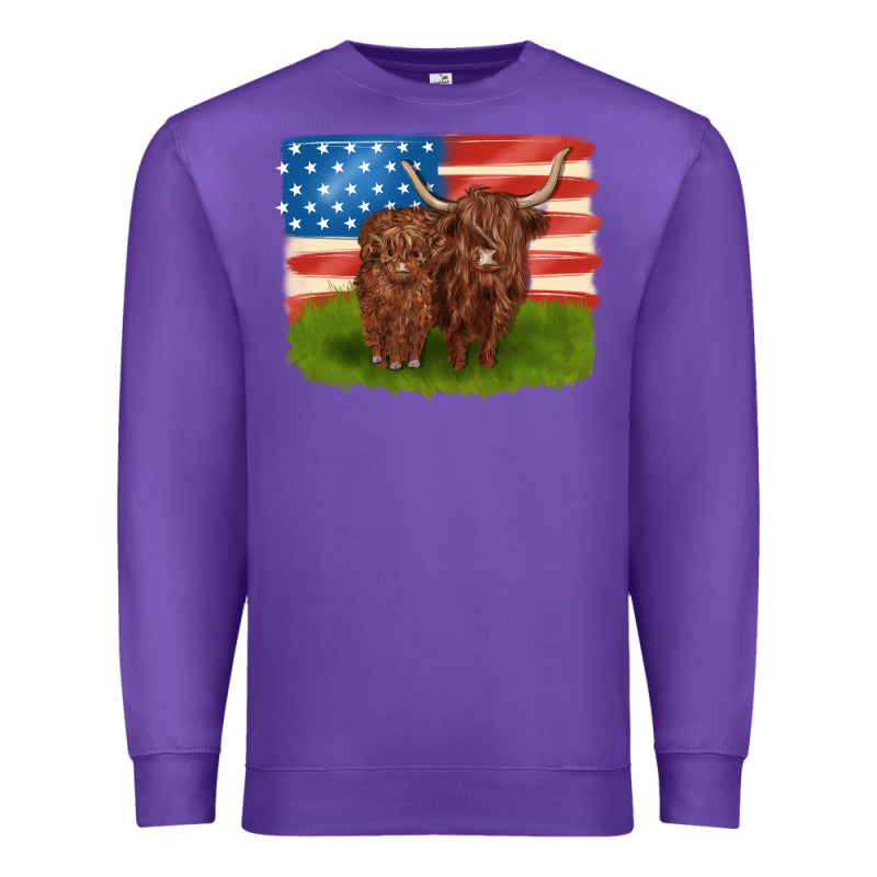 American Cows Premium Sweatshirt by MaliasSmallBusiness | Teevron