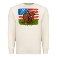 Sandshell American cows Premium Sweatshirt - MaliasSmallBusiness