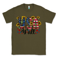 Army Green usa yall Classic Tee - RacoonDesign