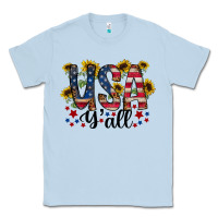 Dusty Blue usa yall Classic Tee - RacoonDesign
