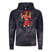 Cloud Black heart cowgirl Vintage Hoodie - texasbilliewilder